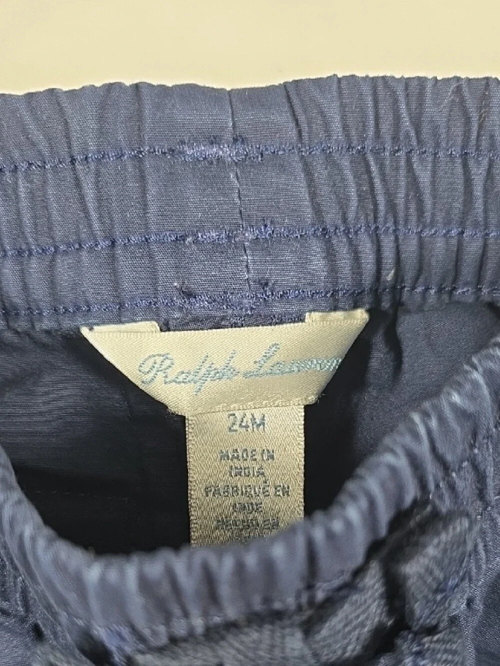 2 for $15 Ralph Lauren Navy Elastic Waist Jogger Pants for Kids